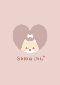 Shiba Inu2 Bone - PinkOrange