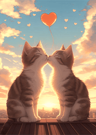 Valentine-cat on the roof 2