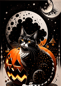 halloween cat 7496c7