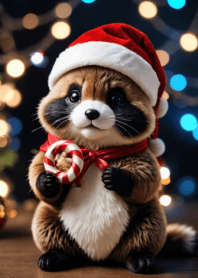 HAPPY RACCOON DOG/Santa Claus