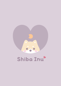 Shiba Inu2 Moon - PurplePink