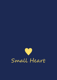 Small Heart *Navy+Yellow*