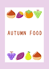 AUTUMN FOOD Theme-LIGHT PURPLE