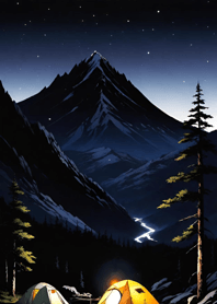 Camping mountains night AmuCB
