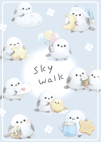 Little birds and the sky