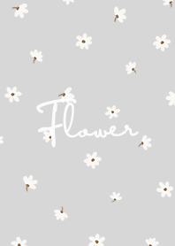 petite flower w / light grey