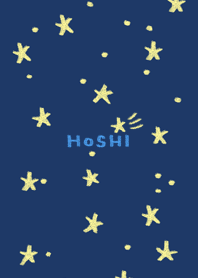 夜空と星と月