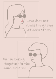 Sunglasses Boy and Girl / greige pink