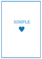 SIMPLE HEART=white blue=(JP)