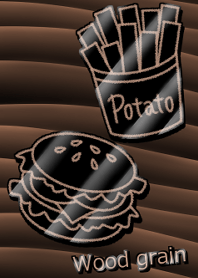 Wood grain -Pin badge-