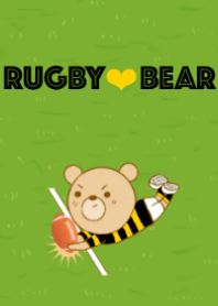 RUGBY BEAR black and yellow