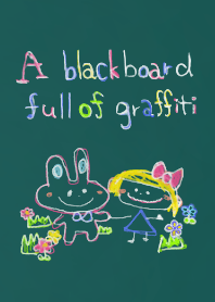 A blackboard full of graffiti 3