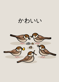 雀食可愛(霧灰咖啡色)
