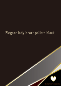 Elegant lady heart palette black