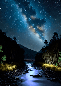 Beautiful starry night view#1686