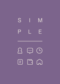 SIMPLE / dark purple