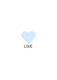 love heart Theme Happy blue dot cute