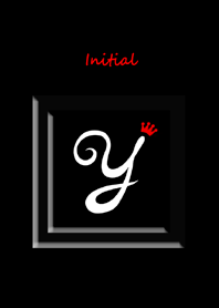 Initial Y / Simple black