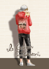 le garcon et son chaton