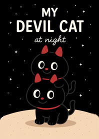 My Devil Cat at Night