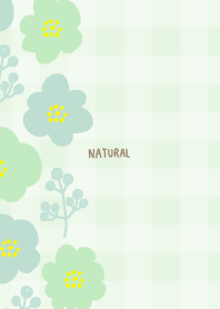 Cute flowers and leaves left side27Japan