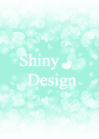 Shiny Design Type-C Mint green Heart