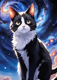 Night Moon Star Cat 0f62D7