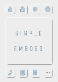 SIMPLE EMBOSS(BLUE THEME)