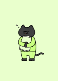 Pajamas black cat 04.
