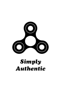 Simply Authentic Spinner White-Black