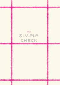 simple check pink line