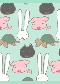 Lazy animals02 on BG