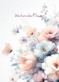 Watercolor White Flower-hisatoto-40