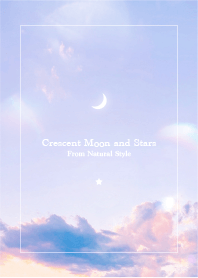 Crescent moon and stars #45