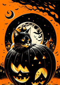 halloween cat 8028Fe