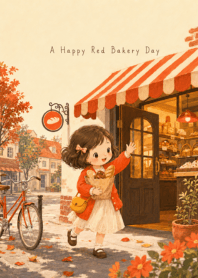 A Happy Red Bakery Day: Fresh Bread