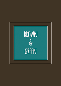 ブラウン&グリーン2/ ラインスクエア