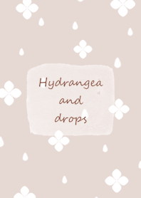 Hydrangea and drops pinkbrown08_2