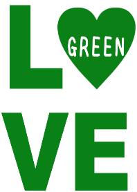 LOVE green color(simple heart2)
