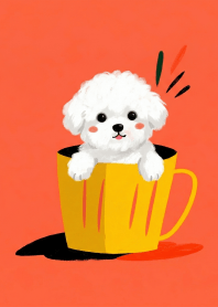 Warm Companion: Dog in a Cup