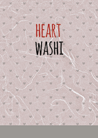 washi / pink & brown (heart)