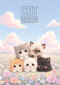 Kawaii Cat Gang In Flower (JP)