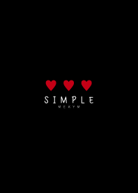 SIMPLE HEART - BLACK 15