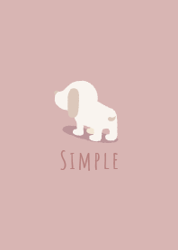 simple dog. Smoky Pink