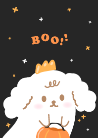 Boo! puppy v.halloween