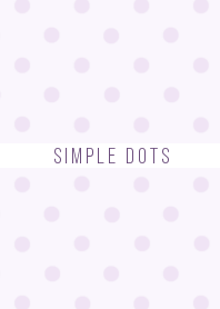 SIMPLE DOTS -pale purple-