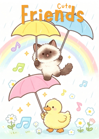 Cat & Duckling Rainy Melody