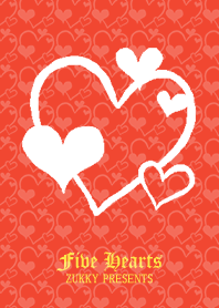 five hearts