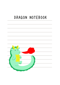 DRAGON NOTEBOOKj-WHITE