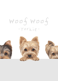 Woof Woof - Yorkie - WHITE/GRAY